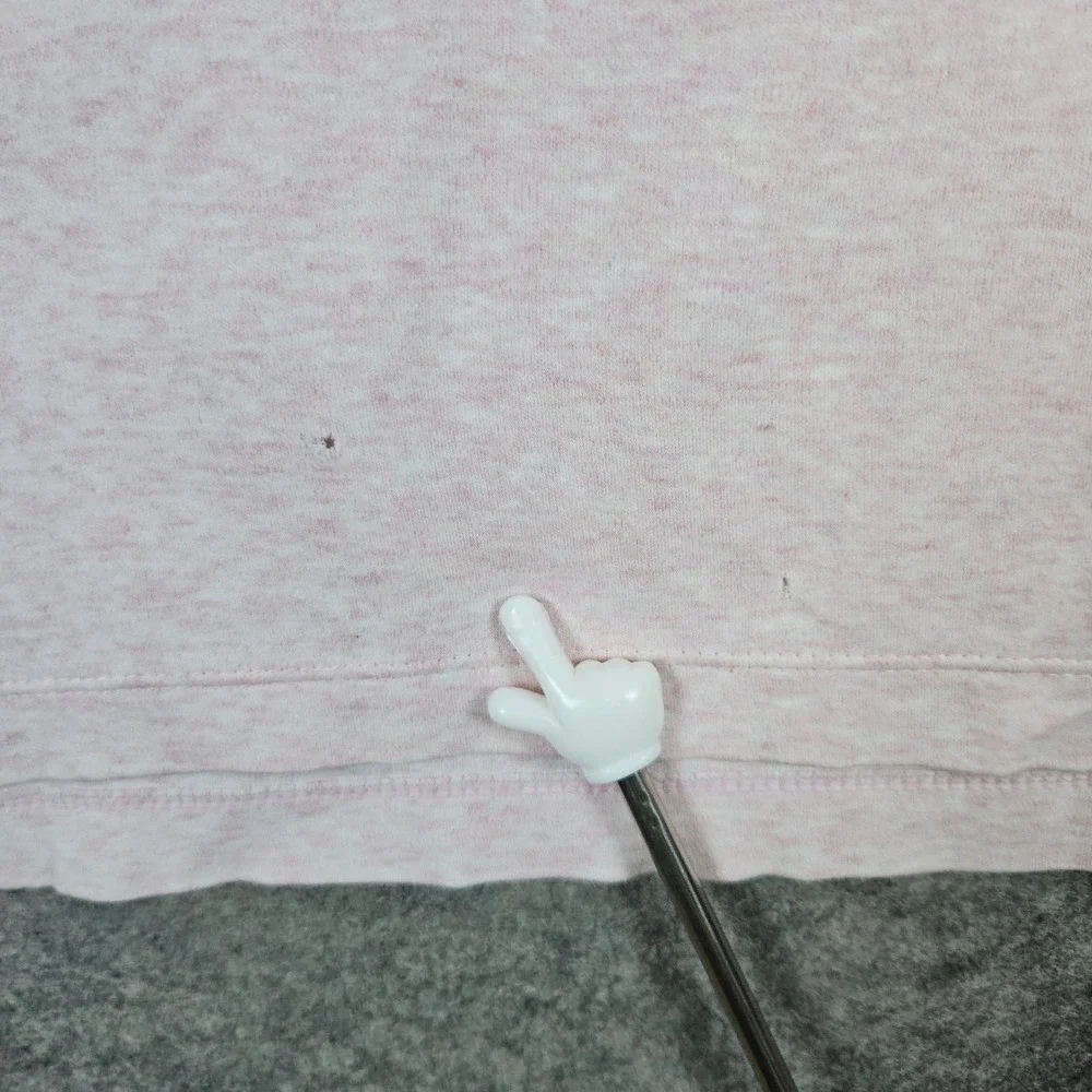 Banana Republic Heathered Pink Polo Shirt Size L Luxe Touch‎ Performance FLAWED